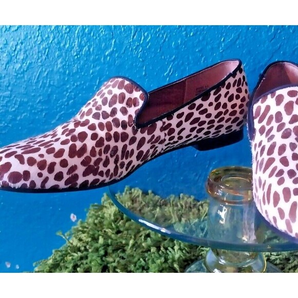 STEVEN by Steve Madden Madee Calf Hair Loafer Size 6.5 Brown and White - Picture 3 of 11